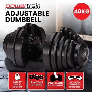 Powertrain 40kg Gen3 Adjustable Dumbbell Home Gym Weights