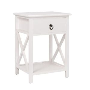 2x Bedside Tables Drawers Side Table Cabinet Nightstand Bedroom