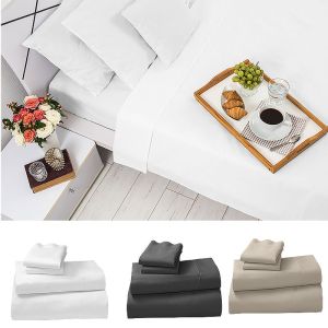 Egyptian Cotton 1200TC  King or Queen 4 Piece Sheet Set 