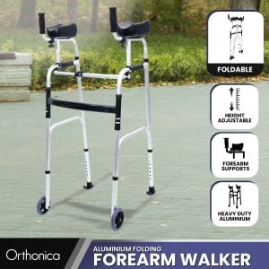 Orthonica Aluminium Forearm Walker Walking Mobility Aid