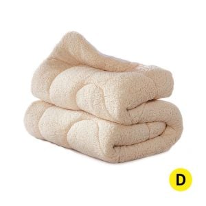 Dreamz Mattress Topper 100% Wool Underlay Reversible Protector Double