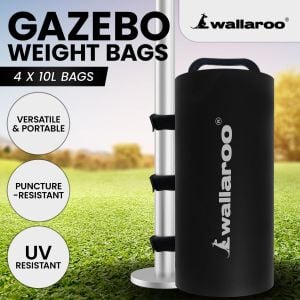 Wallaroo Gazebo Weight Bag Pods 4pcs in Black