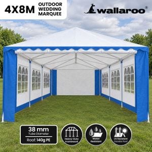 4x8 Outdoor Event Wedding Marquee Tent Blue