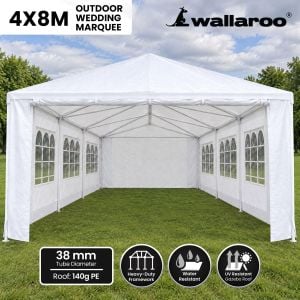 Wallaroo 4x8 Outdoor Event Marquee - White