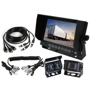 Elinz 7in Monitor Caravan 2 Reversing Camera 4pin 3av Mic 12v 24v