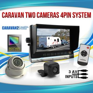 Elinz 7in Monitor Hd 12v/24v Reversing CCD Camera System Caravan Kit