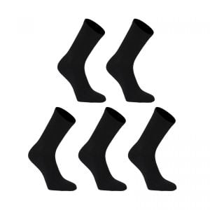 5x Small 3D Seamless Crew Socks - Black