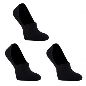 3x Large Cushion No Show Socks - Black