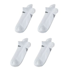 4x Medium Seamless Sport Socks - White
