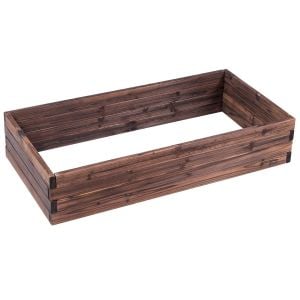 Garden Raised Bed Open Elevated Planter Box Herbs 117 x 60 x 23 cm