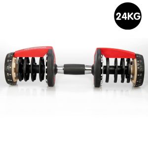1x Powertrain Adjustable Home Gym Dumbbell Handle - 24kg