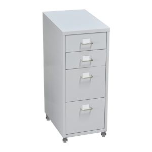 4 Drawers Steel File Cabinet White