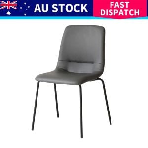 Levede Stackable Dining Chairs Kitchen Grey Set of 8