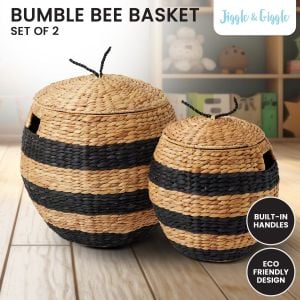 Jiggle & Giggle Bumble Bee Basket - Set of 2