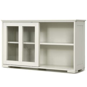 Kitchen Storage Sideboard With Adjustable Shelf White