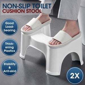 2 Pcs Most Comfortable Toilet Potty Stool Consitipation Relief