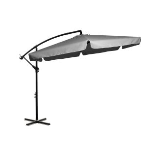 3M Patio Outdoor Umbrella Cantilever Grey