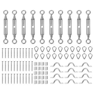 Wire Rope DIY Balustrade Kit 10 Set Stainless Steel Grade 316 Eye
