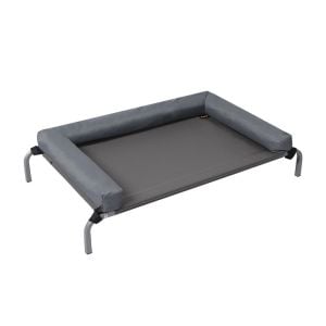 Elevated Pet Bed Dog Puppy Trampoline Hammock Raised Heavy Duty Grey L