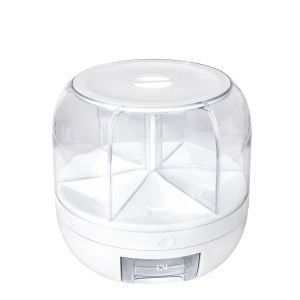 Grain Storage Cereal Dispenser Kitchen Rotating Food Case