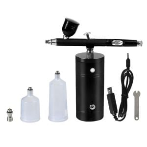 Airbrush Kit Compressor Cordless Dual Action USB Spray Paint Set