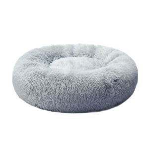 Pet Bed Cat Dog Donut Nest Kennel Cave Sleeping Light Grey XXXL