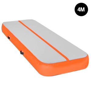 4m x 1m Air Track Inflatable Gymnastics Tumbling Mat - Orange