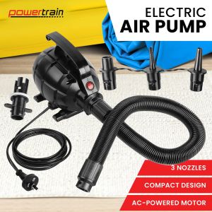 Powertrain 500W Electric Air Pump for Air Track Mat, Air Mattress, Pool Floats and Toys