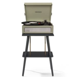 Crosley Voyager Bluetooth Turntable Entertainment Stand - Sage