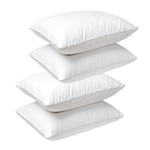 Duck Feather Down Pillows 50 x 75cm 4 Pack Set Hotel Quality