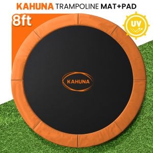 Kahuna 8ft Replacement Trampoline Safety Pad Cover and Jumping Spring Mat 