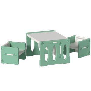 3pcs Kids Table And Chairs Set HDPE