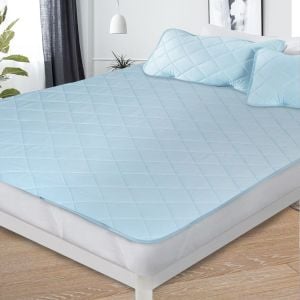 Mattress Protector Cool Topper Set  Pillow Case Double