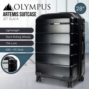 Olympus Artemis 28in Hard Shell Suitcase ABS+PC Jet Black