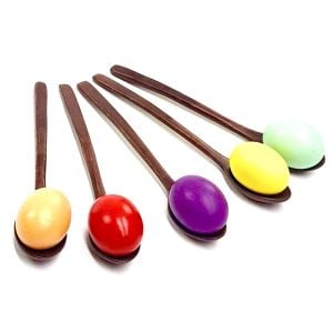 2 In 1 Egg Spoon Race & Hacky Sack Kids Game Set