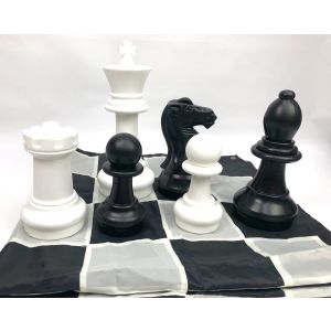 Giant Size Plastic Outdoor Chess Game Set 1.5x1.5m