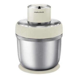Morphy Richards Stainless Steel Chopper S-Blades One Button Control White