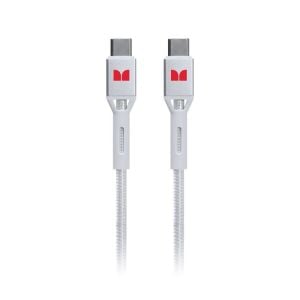 Monster USB-C to USB-C Braided Cable - White 1.2m