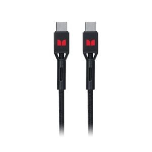 Monster USB-C to USB-C Braided Cable - Black 2m