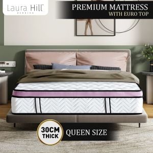 Euro Top Spring Pocket Mattress Queen - 30cm