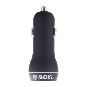 Moki Dual USB Car Charger Black