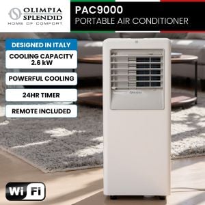 Olimpia Splendid 2.6kW Portable Air Conditioner with Wifi & Remote PAC9000