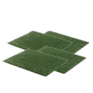 4x 63.5cm x 38cm Artificial Grass Mats