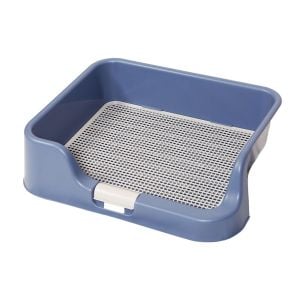 Pet Potty Tray Raised Walls T1 - Blue