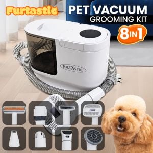 Furtastic 8-in-1 XL Pet Dog Grooming Kit Vacuum Cleaner
