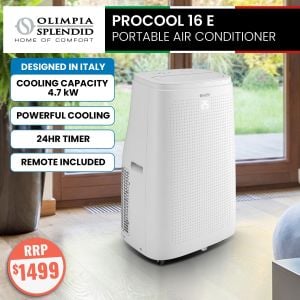 Olimpia Splendid ProCool 16E Portable AC and Dehumidifier Refurbished