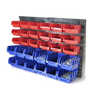 30 Tool Small Parts Storage Bins Shelving Organiser Box Rack Garage