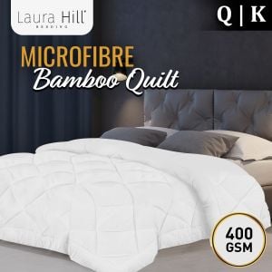 Laura Hill 400GSM Microfibre Bamboo Quilt Comforter Doona