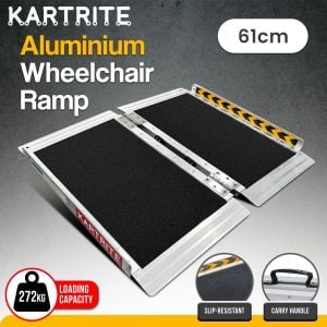 Kartrite Folding Aluminium Wheelchair Ramp 2FT Portable Mobility Access Ramp
