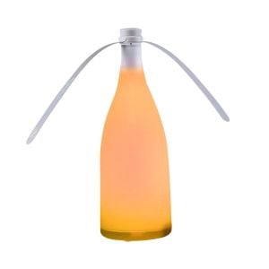 LED Repellent Fly Fan Indoor Outdoor Chemical Safe Trap Green Orange